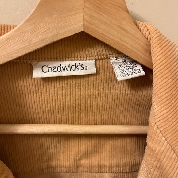 “Chadwick’s” Corduroy Tan Blazer 🤎 Size Small-Medium - Picture 2 of 6
